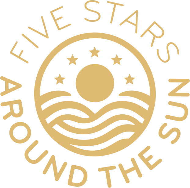 5 Stars Around the Sun Logo